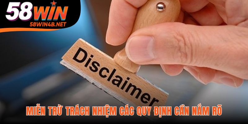 Quy định miễn trừ trách nhiệm bảo vệ người chơi và nhà cái